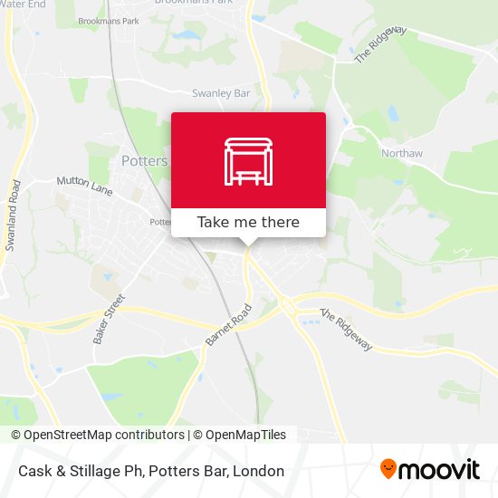 Cask & Stillage Ph, Potters Bar map