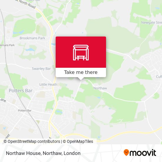 Northaw House, Northaw map