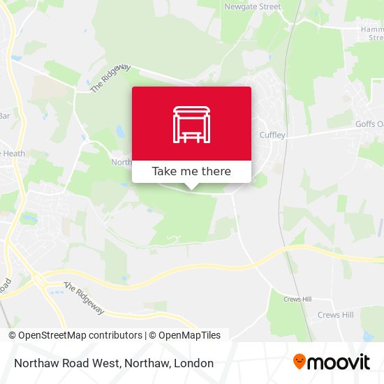 Northaw Road West, Northaw map