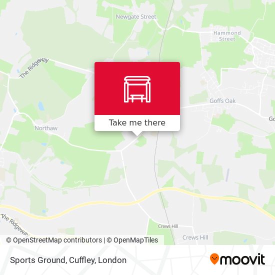 Sports Ground, Cuffley map