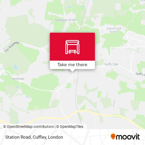 Station Road, Cuffley map