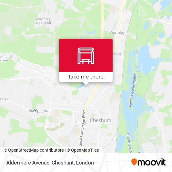 Aldermere Avenue, Cheshunt map