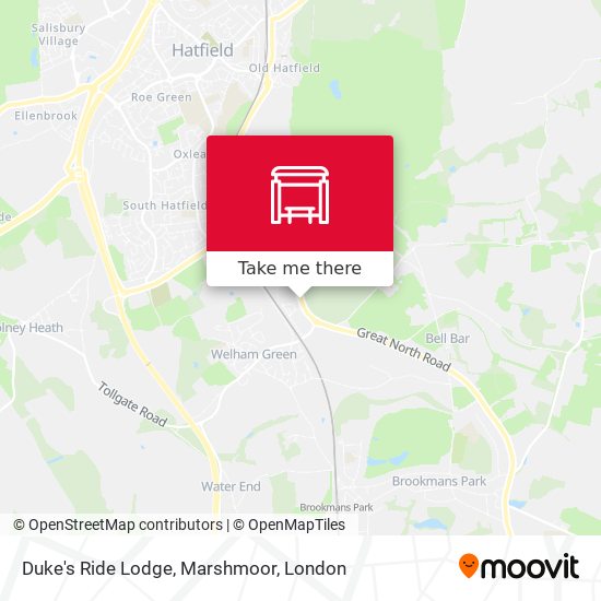 Duke's Ride Lodge, Marshmoor map