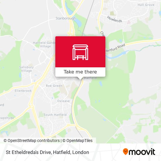 St Etheldreda's Drive, Hatfield map