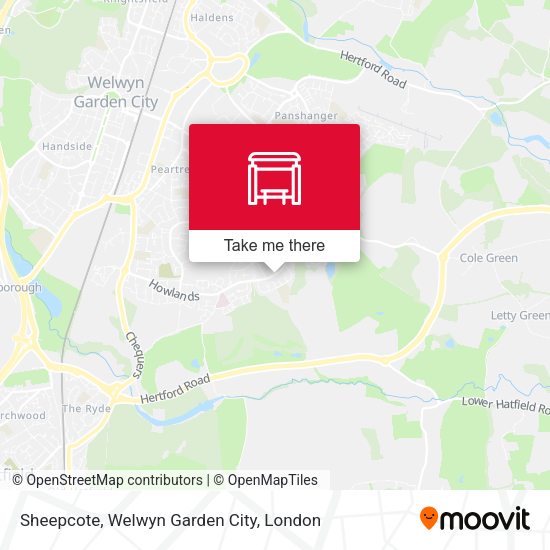 Sheepcote, Welwyn Garden City map