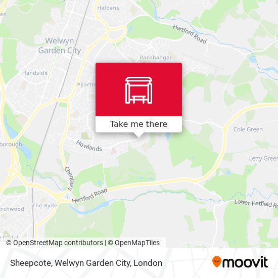 Sheepcote, Welwyn Garden City map