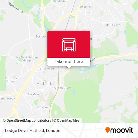 Lodge Drive, Hatfield map