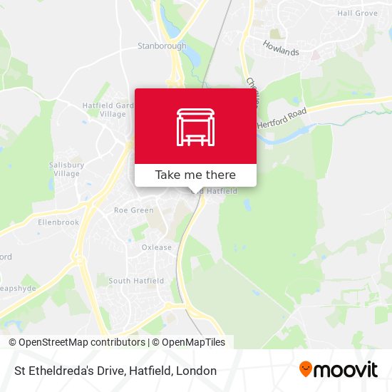 St Etheldreda's Drive, Hatfield map