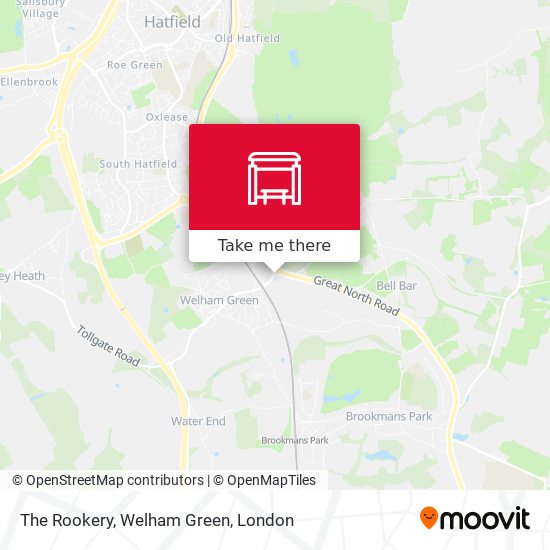 The Rookery, Welham Green map