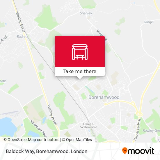 Baldock Way, Borehamwood map