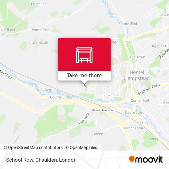 School Row, Chaulden map
