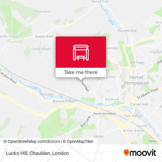 Lucks Hill, Chaulden map