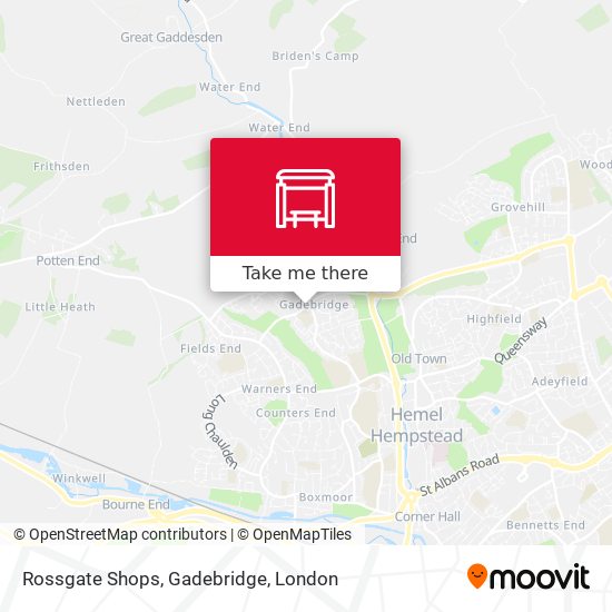 Rossgate Shops, Gadebridge map