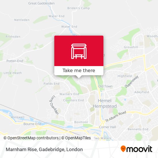 Marnham Rise, Gadebridge map