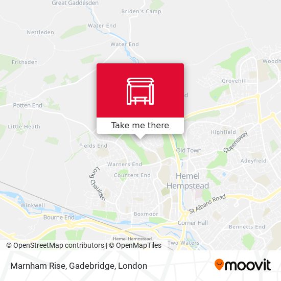 Marnham Rise, Gadebridge map