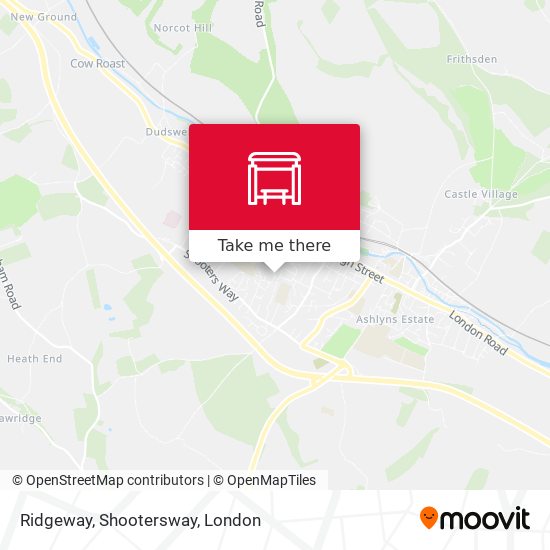 Ridgeway, Shootersway map