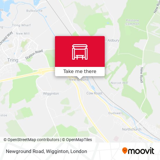 Newground Road, Wigginton map
