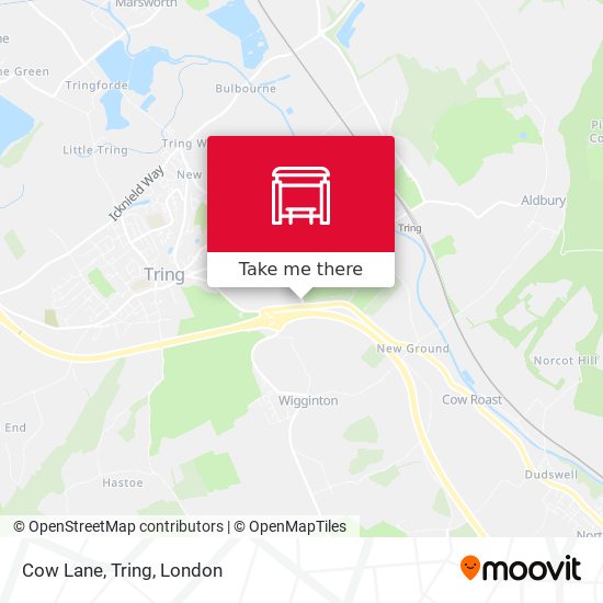 Cow Lane, Tring map