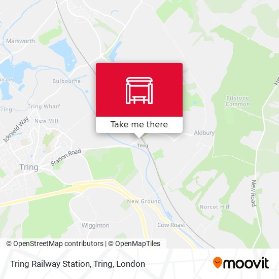 Tring Railway Station, Tring map