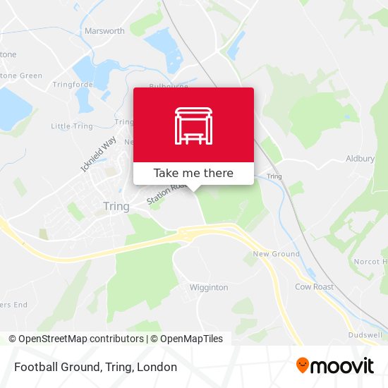 Football Ground, Tring map