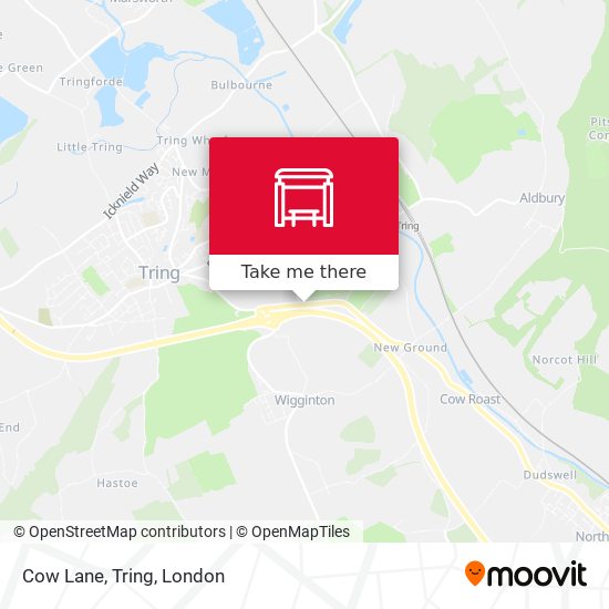 Cow Lane, Tring map