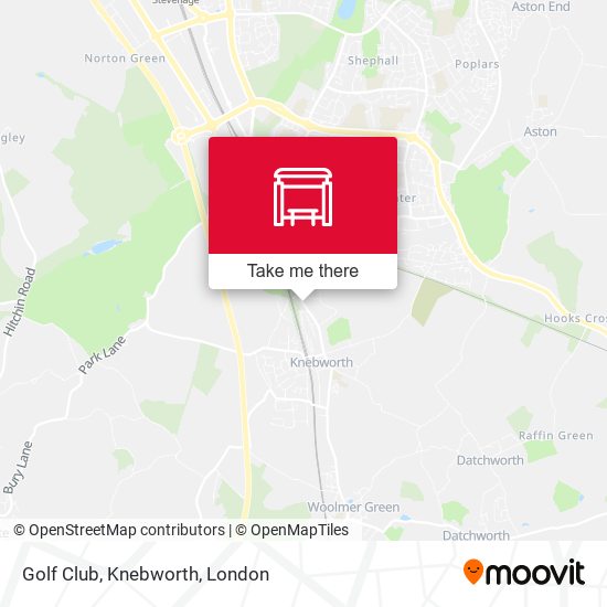 Golf Club, Knebworth map