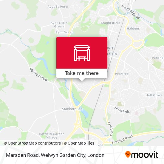 Marsden Road, Welwyn Garden City map