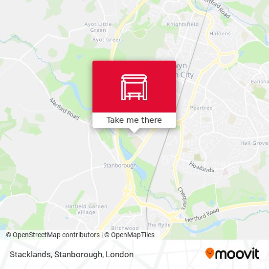 Stacklands, Stanborough map