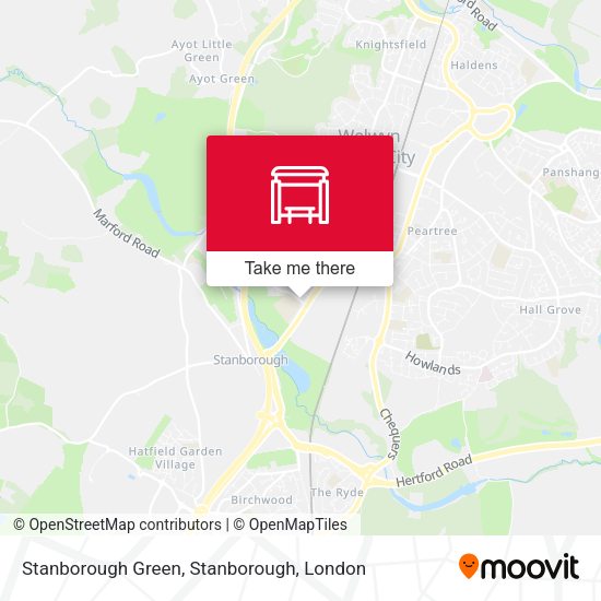 Stanborough Green, Stanborough map