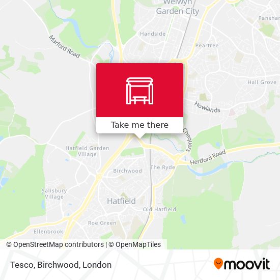 Tesco, Birchwood map