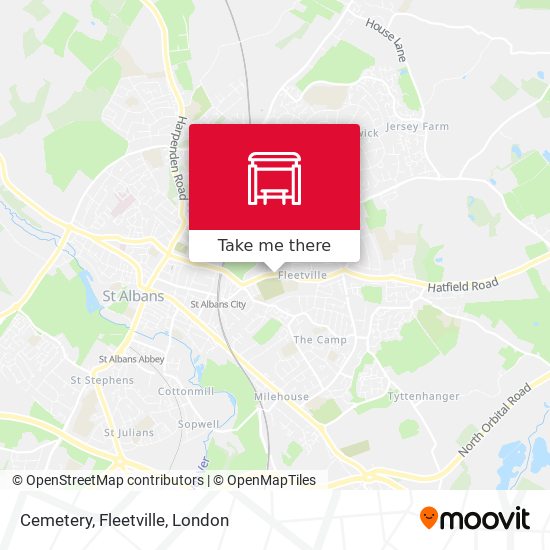 Cemetery, Fleetville map