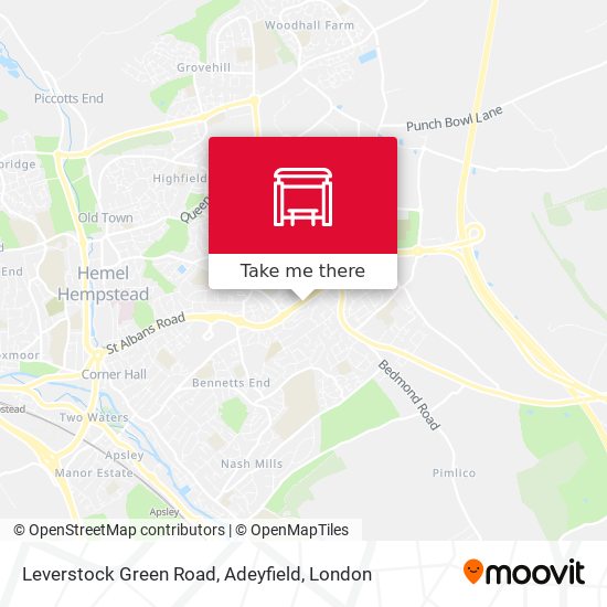 Leverstock Green Road, Adeyfield map