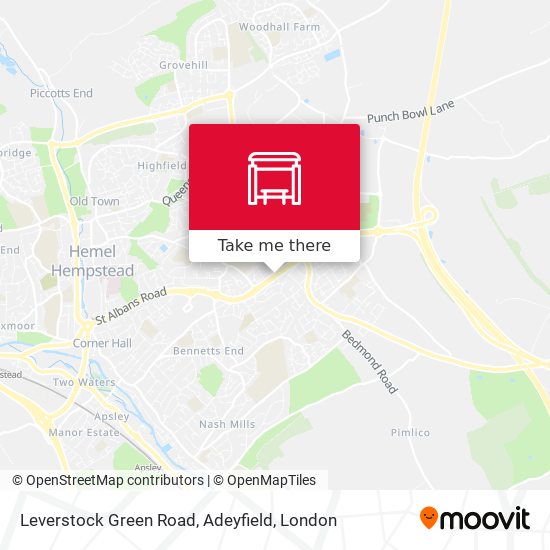 Leverstock Green Road, Adeyfield map
