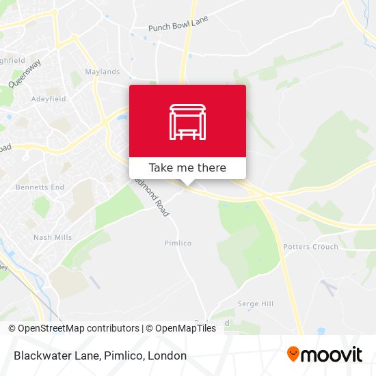 Blackwater Lane, Pimlico map