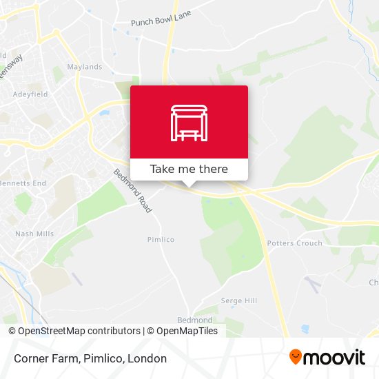 Corner Farm, Pimlico map