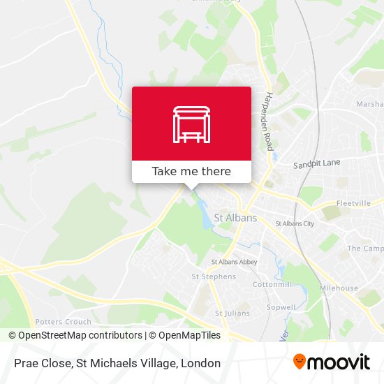 Prae Close, St Michaels Village map