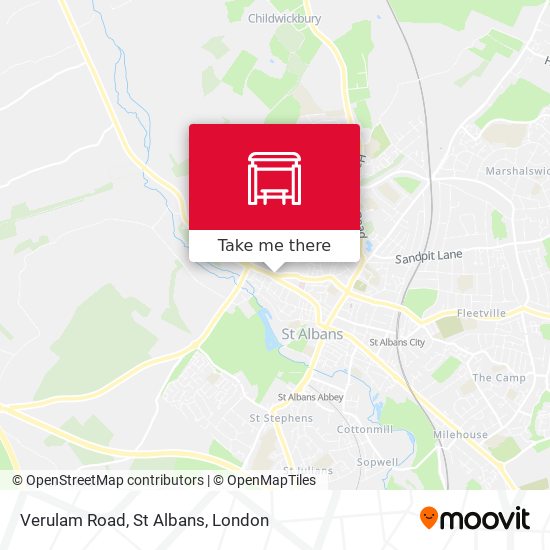 Verulam Road, St Albans map