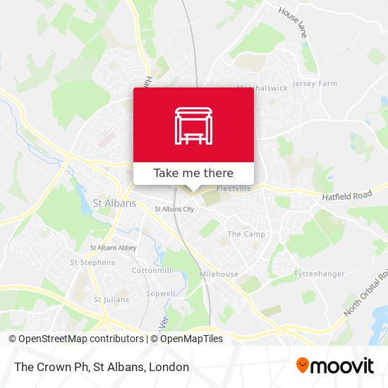 The Crown Ph, St Albans map