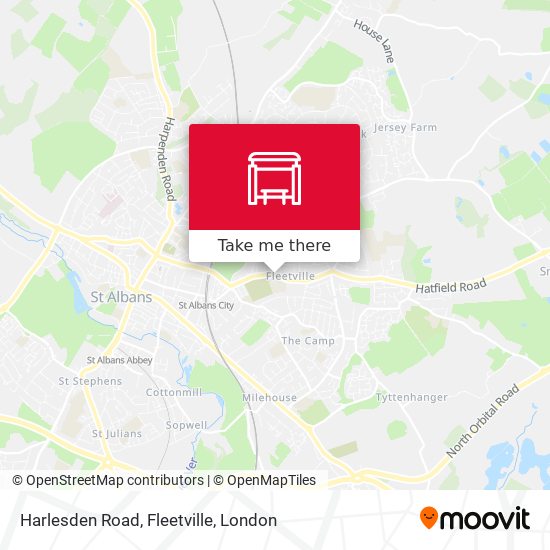 Harlesden Road, Fleetville map
