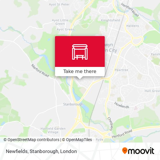 Newfields, Stanborough map