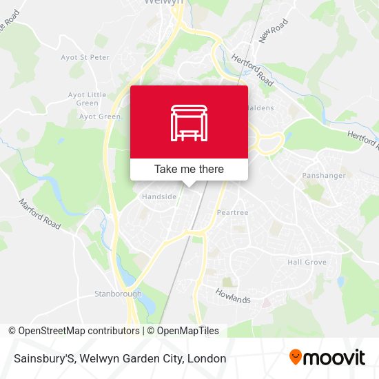 Sainsbury'S, Welwyn Garden City map