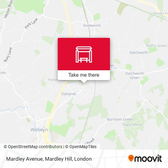 Mardley Avenue, Mardley Hill map