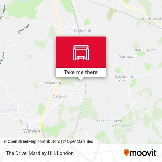 The Drive, Mardley Hill map