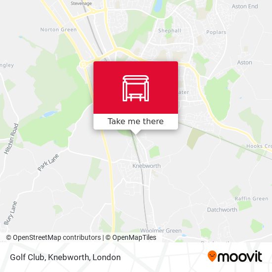 Golf Club, Knebworth map