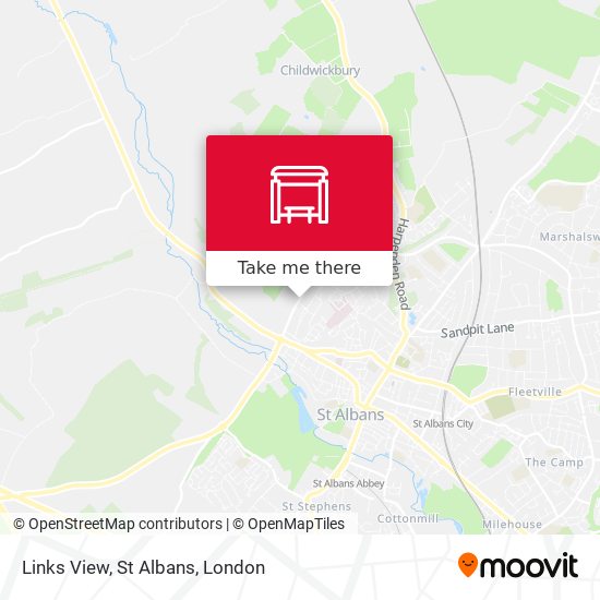 Links View, St Albans map