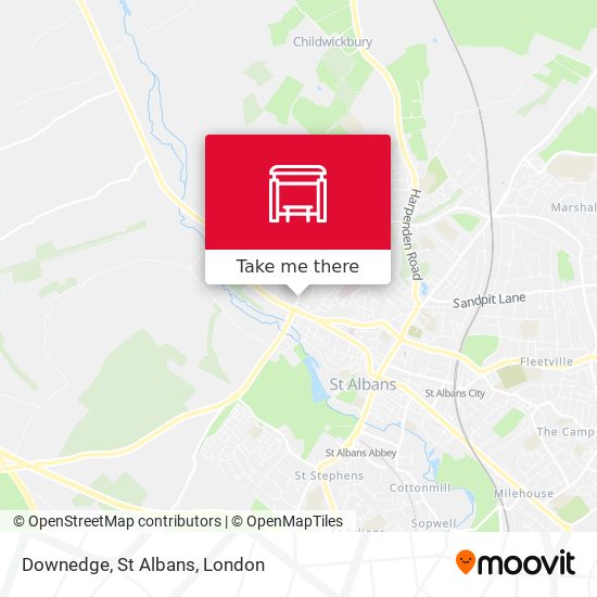 Downedge, St Albans map