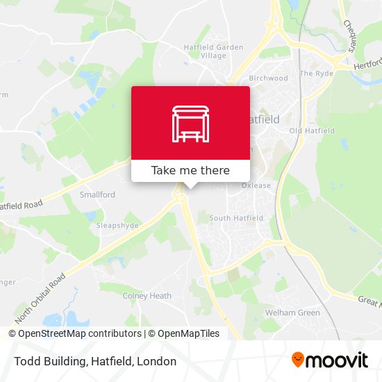 Todd Building, Hatfield map