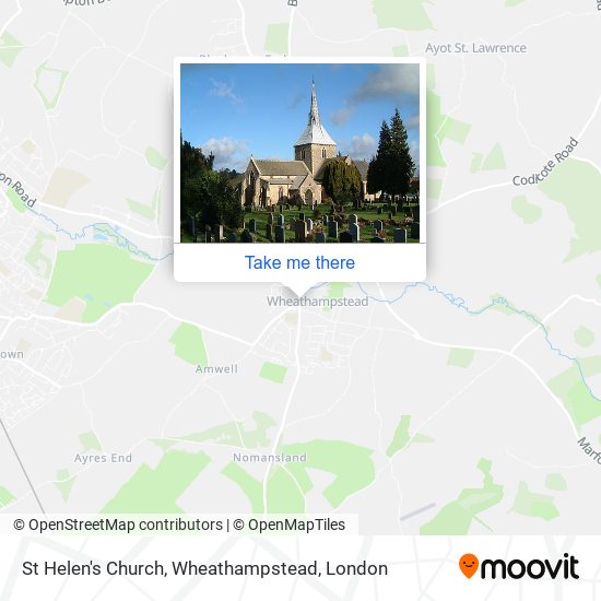 St Helen's Church, Wheathampstead map