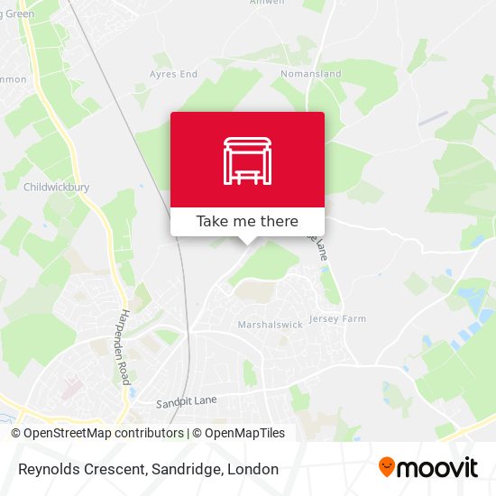 Reynolds Crescent, Sandridge map