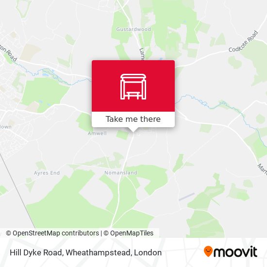 Hill Dyke Road, Wheathampstead map